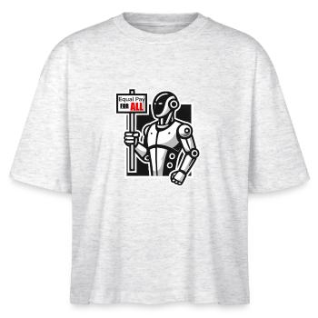 Frappe de robot - T-shirt bio NOVA Stanley/Stella Femme - blanc chiné - Devant - Anna (173cm)