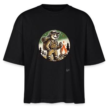 Randonneur et Camping Bear - T-shirt bio NOVA Stanley/Stella Femme - noir - Devant - Anna (173cm)