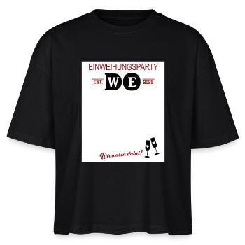Einweihungsparty 2025 Gästebuch Neue Wohnung Haus - Stanley/Stella Frauen Boxy Bio-T-Shirt Nova - Schwarz - Vorne - Anna (173cm)