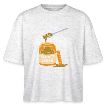 Pâte d’arachide - T-shirt bio NOVA Stanley/Stella Femme - blanc chiné - Devant - Anna (173cm)