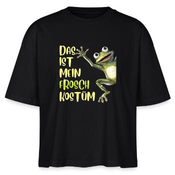 Karneval DAS IST MEIN FROSCH KOSTÜM Lustiges - Stanley/Stella Frauen Boxy Bio-T-Shirt Nova - Schwarz - Vorne - Anna (173cm)