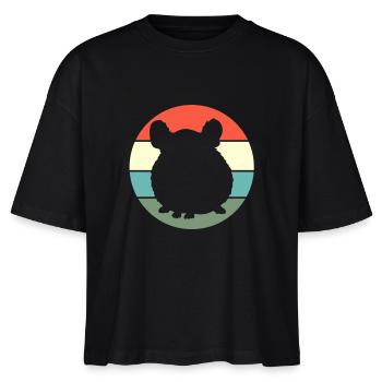 Chinchilla - Stanley/Stella Nova Women’s Boxy Organic T-Shirt - black - Front - Anna (173cm)