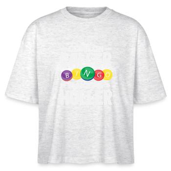 Bingo Komm An Rufer Lass Mich Jubeln Spieler - Stanley/Stella Frauen Boxy Bio-T-Shirt Nova - Weiß meliert - Vorne - Anna (173cm)