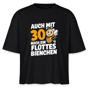 30. Geburtstag 30 Jahre Flottes Bienchen Frau - Stanley/Stella Frauen Boxy Bio-T-Shirt Nova - Schwarz - Vorne - Anna (173cm)