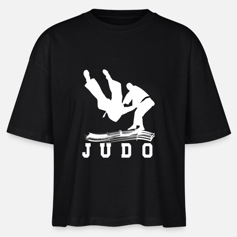 Judo Hobby nice cool gift - Stanley/Stella Nova Women’s Boxy Organic T-Shirt - black