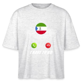 La Guinée équatoriale appelle aux drapeaux Lusiger en disant - T-shirt bio NOVA Stanley/Stella Femme - blanc chiné - Devant - Anna (173cm)