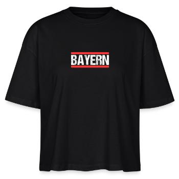 Bayer Bayerin Bayern - Stanley/Stella Frauen Boxy Bio-T-Shirt Nova - Schwarz - Vorne - Anna (173cm)