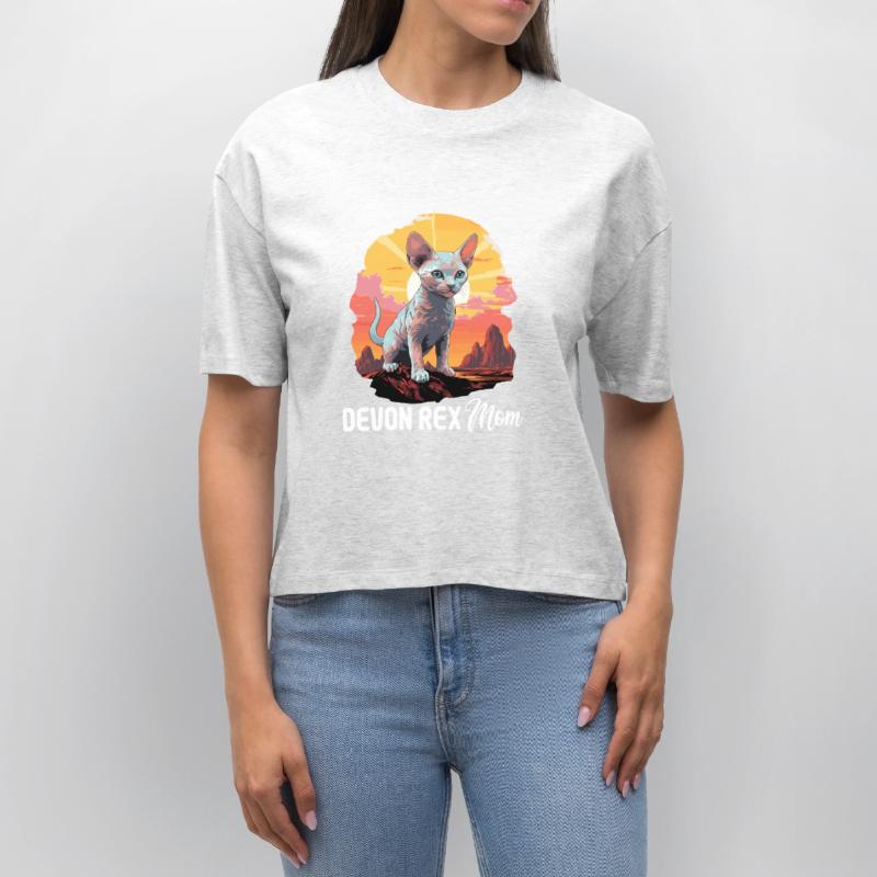 Devon Rex Kätzchen Devon Rex Katze Stanley/Stella Frauen Boxy Bio-T-Shirt Nova