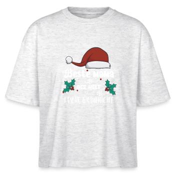 Beste Mama der Welt Last Minute Geschenk Mutter - Stanley/Stella Frauen Boxy Bio-T-Shirt Nova - Weiß meliert - Vorne - Anna (173cm)