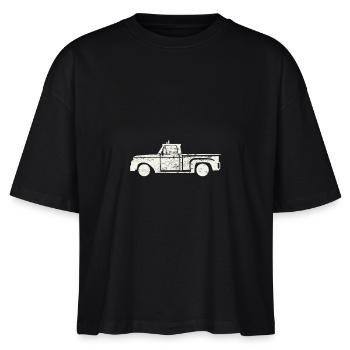 Pick up truck - Stanley/Stella Frauen Boxy Bio-T-Shirt Nova - Schwarz - Vorne - Anna (173cm)