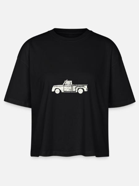 Pick up truck - Stanley/Stella Frauen Boxy Bio-T-Shirt Nova - Schwarz