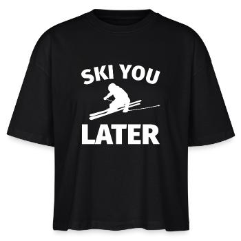 skieurs cadeaux moniteur de ski drôle de forfaits de ski - T-shirt bio NOVA Stanley/Stella Femme - noir - Devant - Anna (173cm)