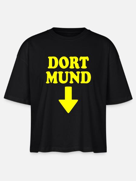 dort mund - Stanley/Stella Frauen Boxy Bio-T-Shirt Nova - Schwarz