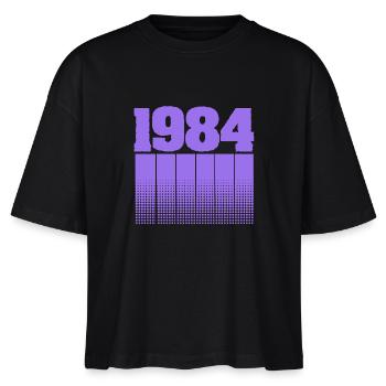 1984 - Stanley/Stella Frauen Boxy Bio-T-Shirt Nova - Schwarz - Vorne - Anna (173cm)