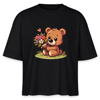 teddy bear 4 - T-shirt bio NOVA Stanley/Stella Femme - noir - Devant - Anna (173cm)