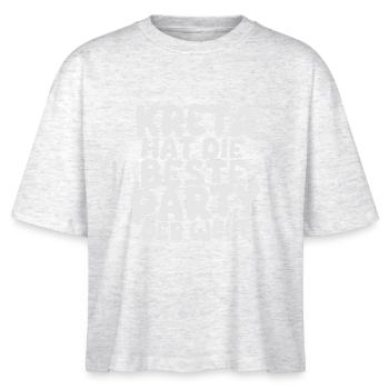 Holiday destination Crete - Stanley/Stella Nova Women’s Boxy Organic T-Shirt - heather white - Front - Anna (173cm)