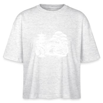 Équilibre spirituel Pont du temple japonais - T-shirt bio NOVA Stanley/Stella Femme - blanc chiné - Devant - Anna (173cm)