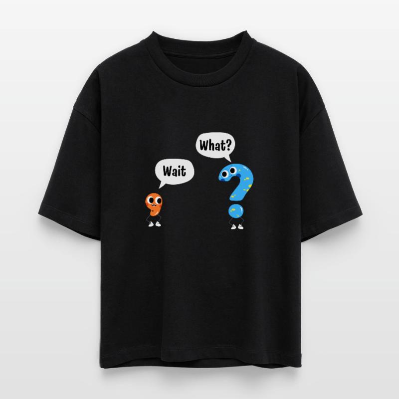 Wait, what? - Wait, What? - Comic punctuation marks Stanley/Stella Nova Women’s Boxy Organic T-Shirt