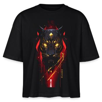 Panthère futuriste Gaming - T-shirt bio NOVA Stanley/Stella Femme - noir - Devant - Anna (173cm)