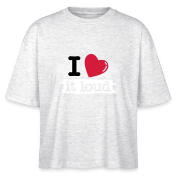 i love it loud - T-shirt bio NOVA Stanley/Stella Femme - blanc chiné - Devant - Anna (173cm)