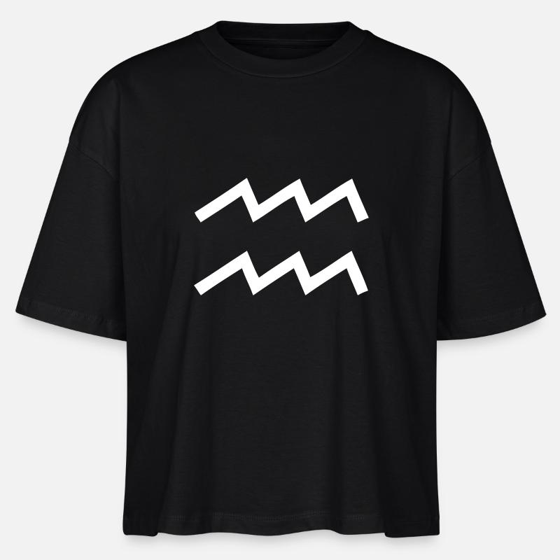 Wassermann - Stanley/Stella Frauen Boxy Bio-T-Shirt Nova - Schwarz