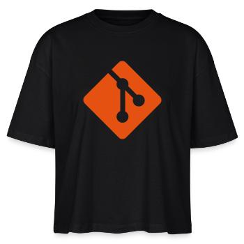 Git - Stanley/Stella Frauen Boxy Bio-T-Shirt Nova - Schwarz - Vorne - Anna (173cm)