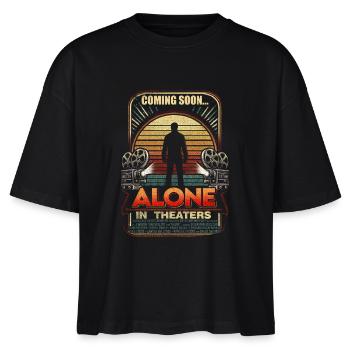 Demnächst... Allein in den Kinos Lustiger Film Retro - Stanley/Stella Frauen Boxy Bio-T-Shirt Nova - Schwarz - Vorne - Anna (173cm)