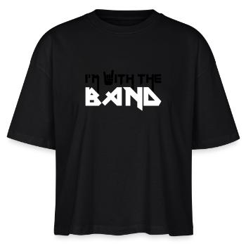 I'm with the Band - Stanley/Stella Frauen Boxy Bio-T-Shirt Nova - Schwarz - Vorne - Anna (173cm)