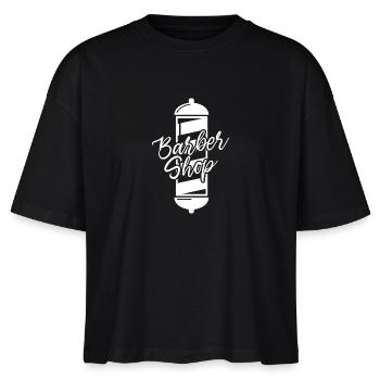 Barber Shop - Stanley/Stella Frauen Boxy Bio-T-Shirt Nova - Schwarz - Vorne - Anna (173cm)