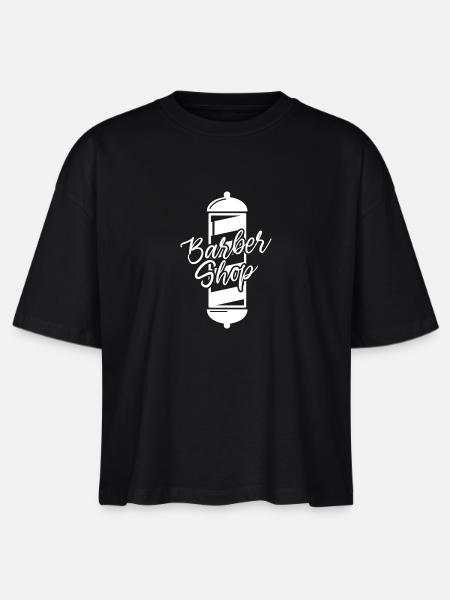 Barber Shop - Stanley/Stella Frauen Boxy Bio-T-Shirt Nova - Schwarz