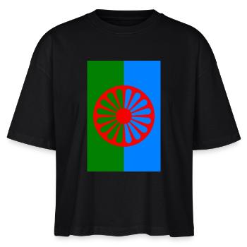 115552801 179234121 Roma flag 2 - Stanley/Stella Nova Women’s Boxy Organic T-Shirt - black - Front - Anna (173cm)