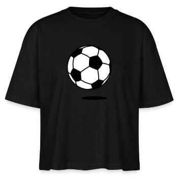 football with shadow / ball with shadow 2c - T-shirt bio NOVA Stanley/Stella Femme - noir - Devant - Anna (173cm)