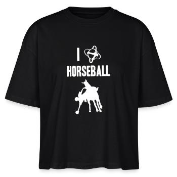 J'ADORE LE HORSEBALL - T-shirt bio NOVA Stanley/Stella Femme - noir - Devant - Anna (173cm)