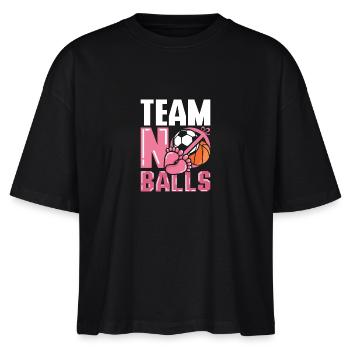 Gender Reveal Team équipe féminine pas de couilles - T-shirt bio NOVA Stanley/Stella Femme - noir - Devant - Anna (173cm)