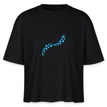 Bubbles Design - T-shirt bio NOVA Stanley/Stella Femme - noir - Devant - Anna (173cm)