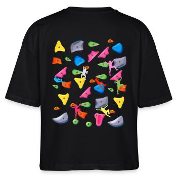 Bouldern Klettern Boulderer Boulder - Stanley/Stella Frauen Boxy Bio-T-Shirt Nova - Schwarz - Hinten - Anna (173cm)
