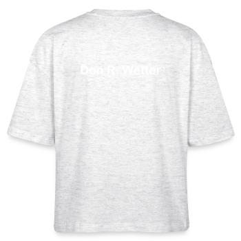 Don R. Wetter - Stanley/Stella Frauen Boxy Bio-T-Shirt Nova - Weiß meliert - Hinten - Anna (173cm)