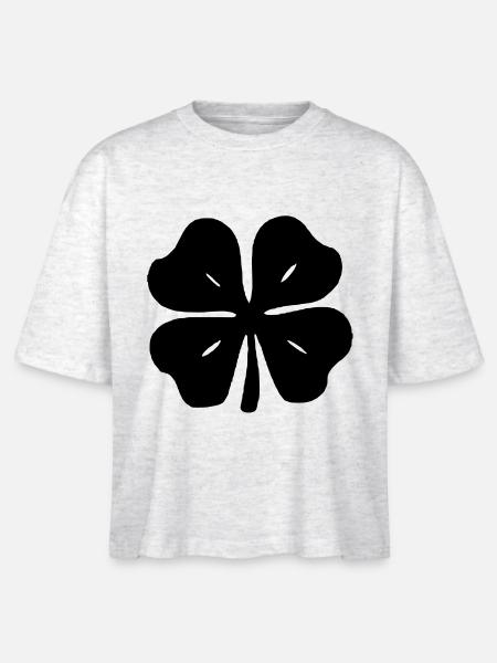 kleeblatt - Stanley/Stella Frauen Boxy Bio-T-Shirt Nova - Weiß meliert