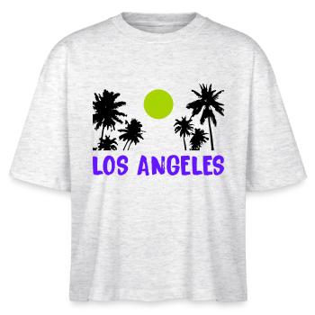 los angeles - Stanley/Stella Frauen Boxy Bio-T-Shirt Nova - Weiß meliert - Vorne - Anna (173cm)