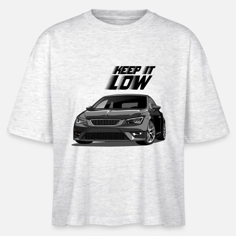 Leon 5F FR Keep it Low - T-shirt bio NOVA Stanley/Stella Femme - blanc chiné