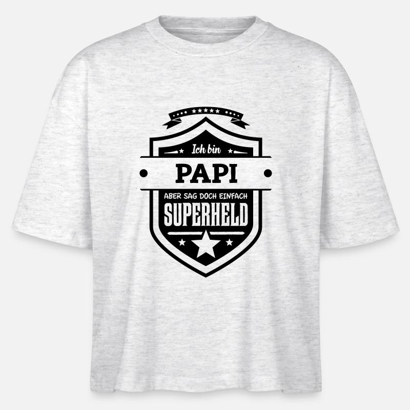 Super Papi - Stanley/Stella Frauen Boxy Bio-T-Shirt Nova - Weiß meliert
