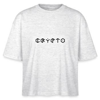 Crypto Crypto Monnaie - T-shirt bio NOVA Stanley/Stella Femme - blanc chiné - Devant - Anna (173cm)