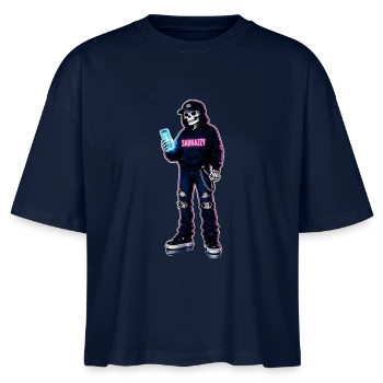 Sarkazzy Szkielet Hacker w streetwearowym swetrze
