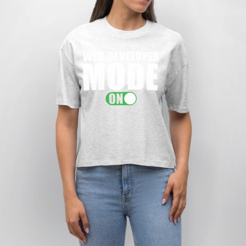 Web Developer Mode On Stanley/Stella Nova Women’s Boxy Organic T-Shirt