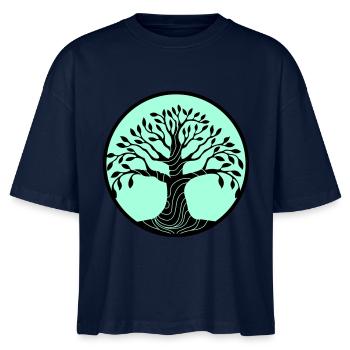Arbre de vie - T-shirt bio NOVA Stanley/Stella Femme - marine - Devant - Anna (173cm)