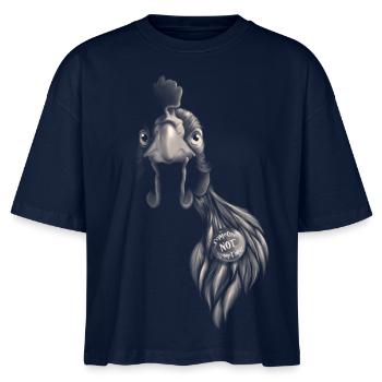 Someone NOT something - Stanley/Stella Frauen Boxy Bio-T-Shirt Nova - Navy - Vorne - Anna (173cm)