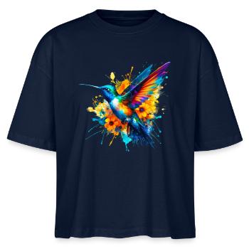 Colibri - T-shirt bio NOVA Stanley/Stella Femme - marine - Devant - Anna (173cm)