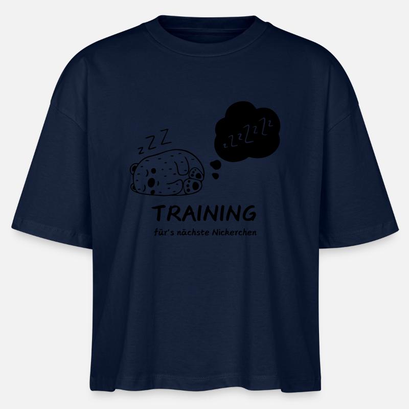 Training fürs Nickerchen - Stanley/Stella Frauen Boxy Bio-T-Shirt Nova - Navy