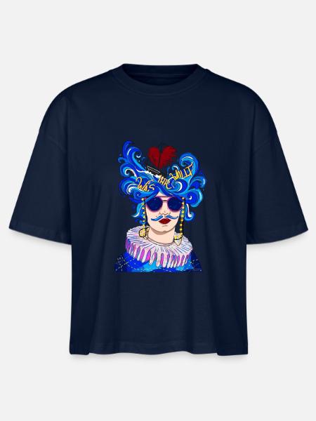 Was ihr wollt - Stanley/Stella Frauen Boxy Bio-T-Shirt Nova - Navy
