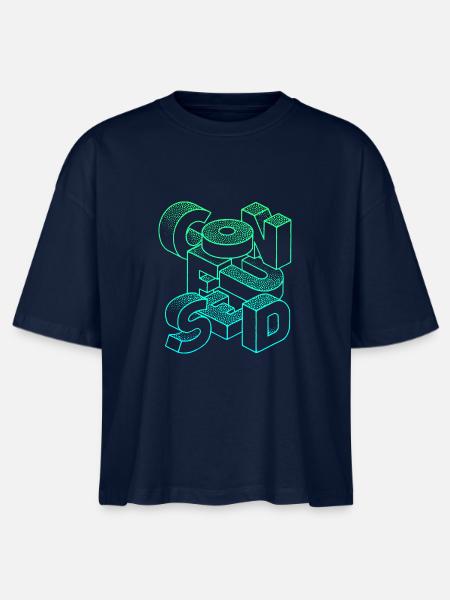 verwirrt - Stanley/Stella Frauen Boxy Bio-T-Shirt Nova - Navy